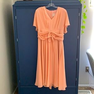 Gal Meets Glam peachy pink dress